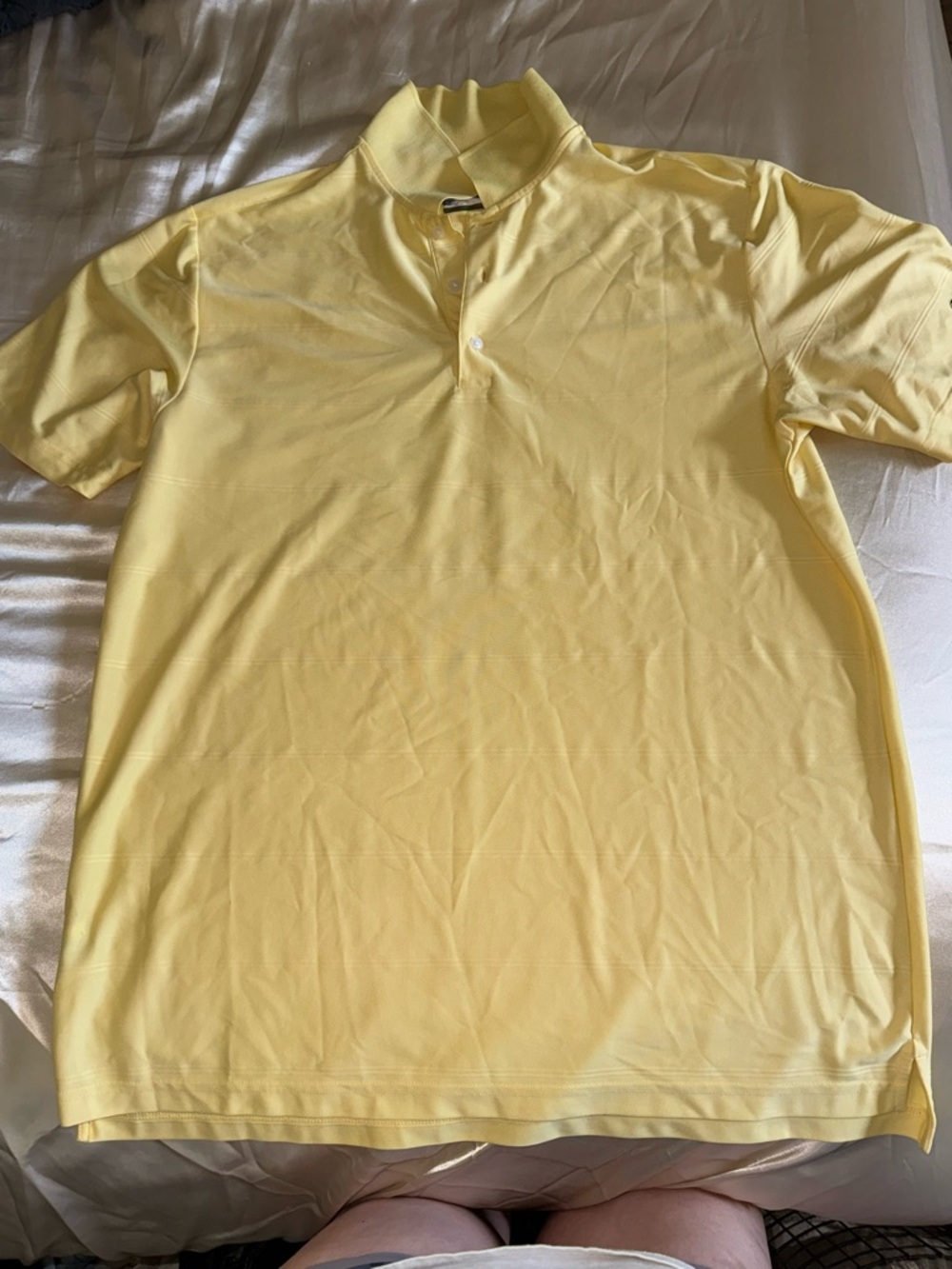 Men's Short-Sleeve Yellow Polo Shirt